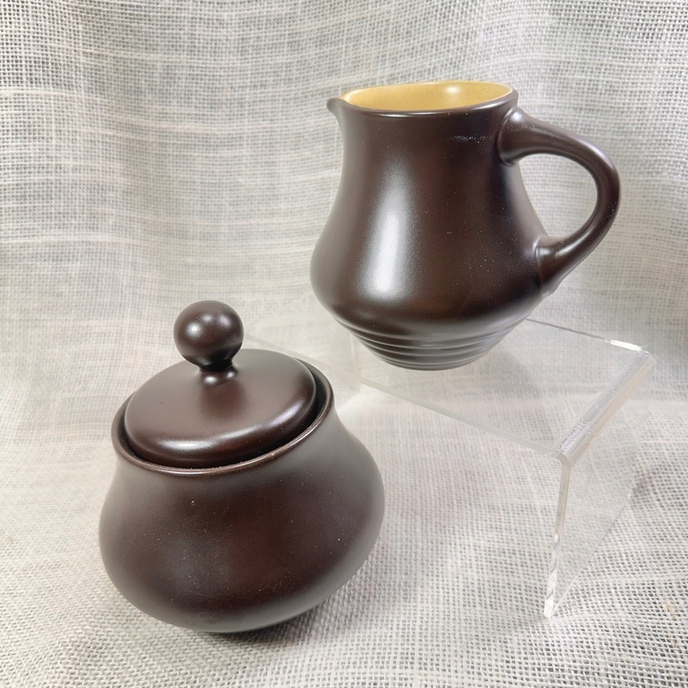 Noritake Folkstone Safari 8501 Creamer & Sugar Bowl Set Japan Boho‎ Vintage